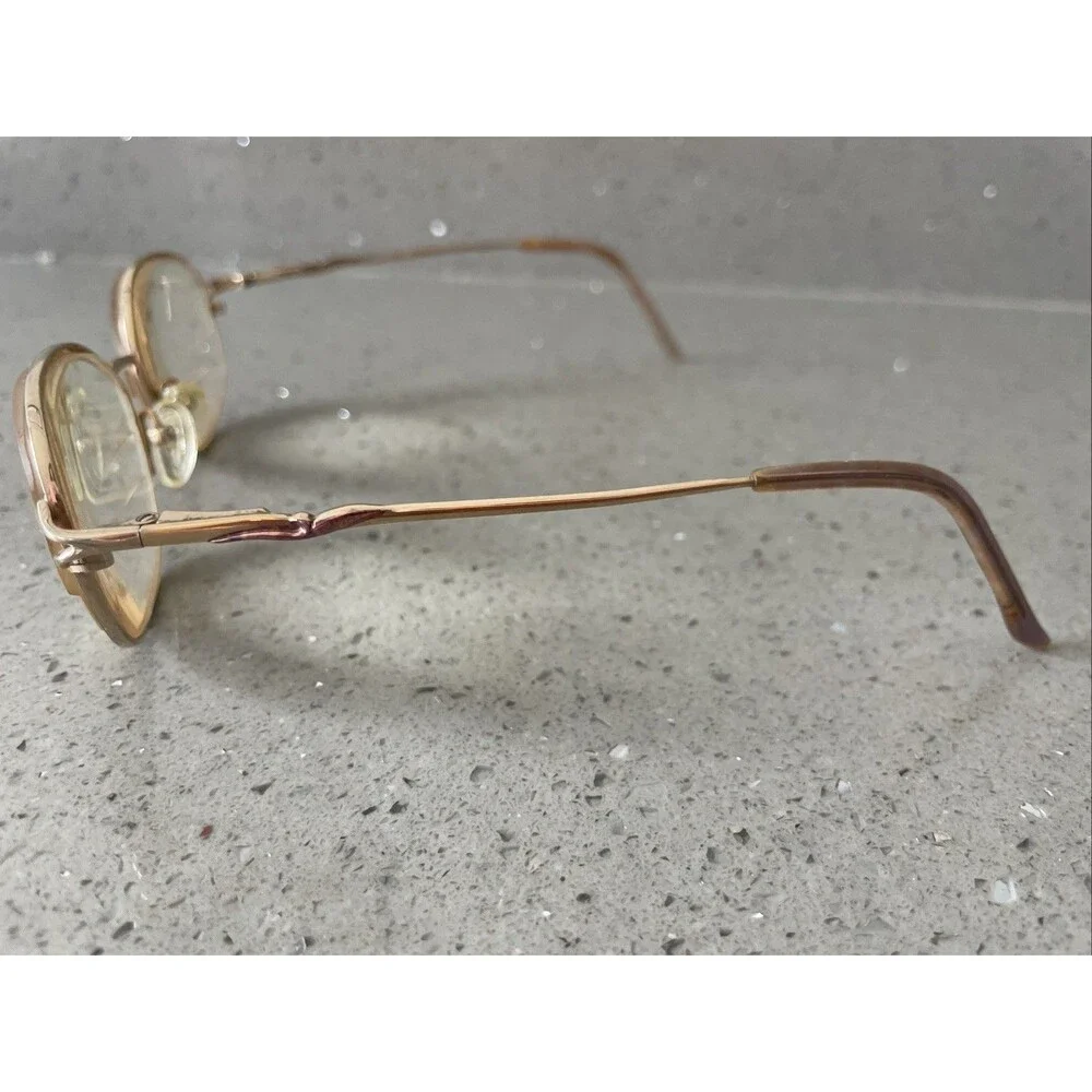 La Strada Eyeglasses Frames ONLY 118 0N3S Gold Metal 54-16-140 Full Rim pink